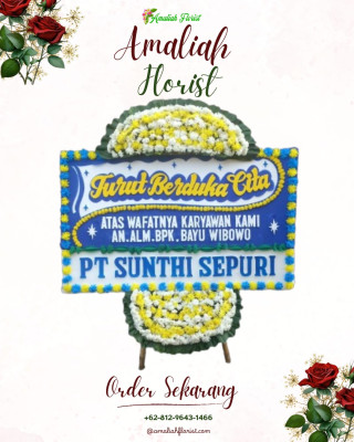 Papan Bunga Duka di Kebon Melati