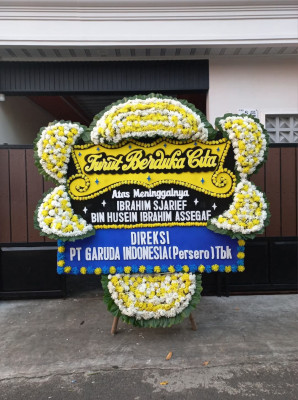 Papan Bunga Duka di Kebon Melati