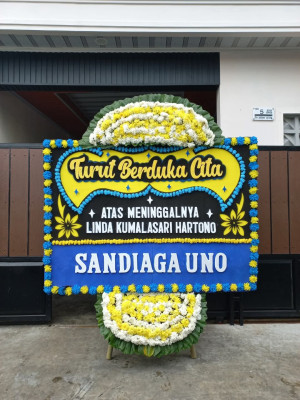 Papan Bunga Duka di Kebon Melati